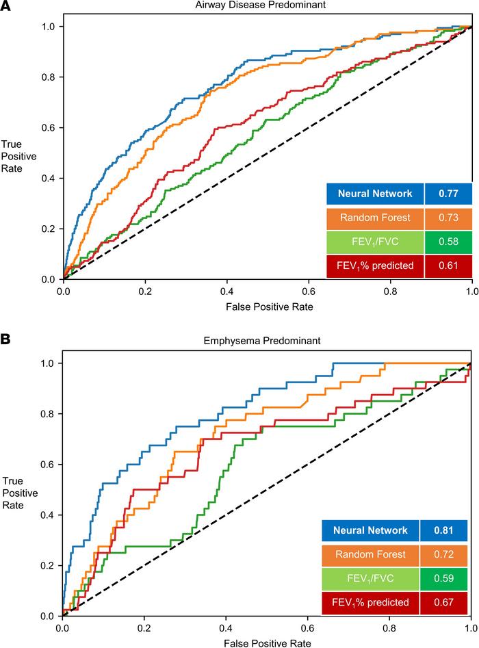Classification of structural phenotypes — emphysema and small airway dis...