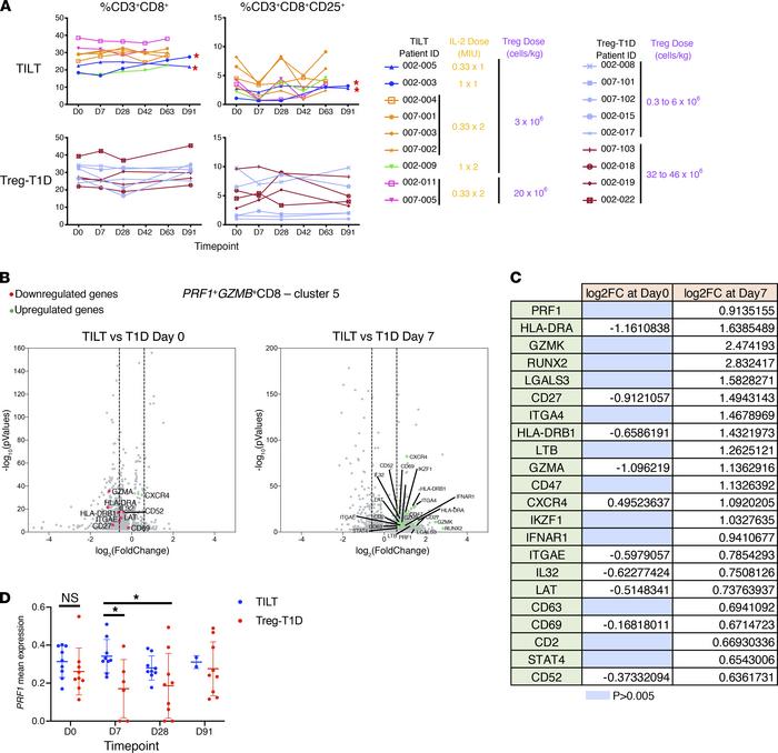Low-dose IL-2 treatment promotes a cytotoxic phenotype in the CD8+ T cel...