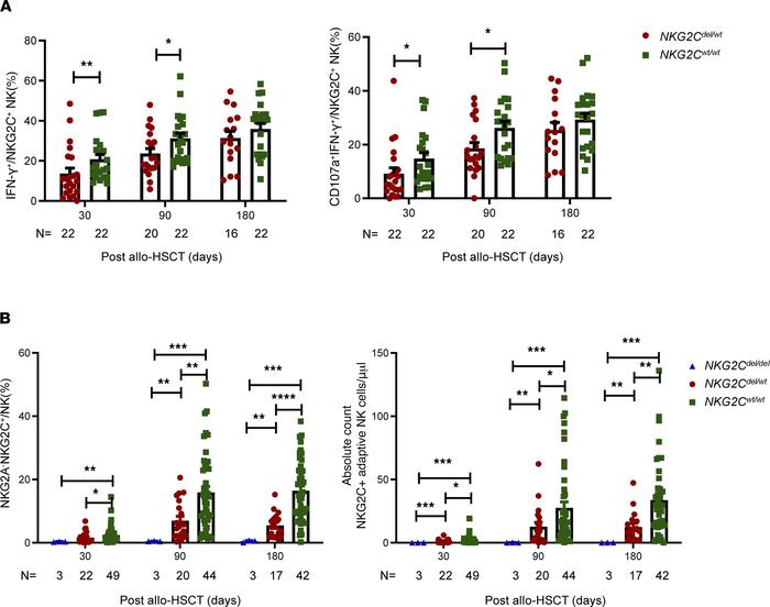 Quantitative and qualitative reconstitution of NKG2C+ adaptive NK cells ...