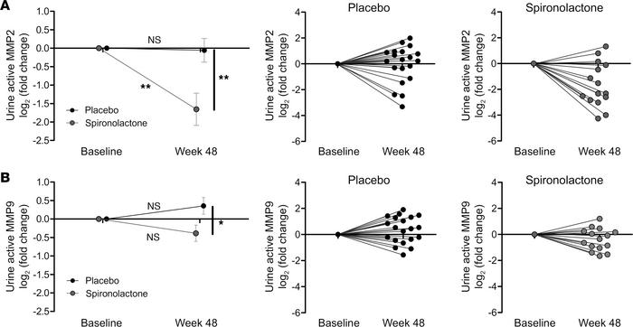 Matrix metalloproteinase activity in human diabetes is reduced by MR ant...