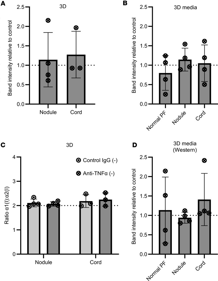 Anti–TNF-α does not reduce type I collagen synthesis in fully contracted...