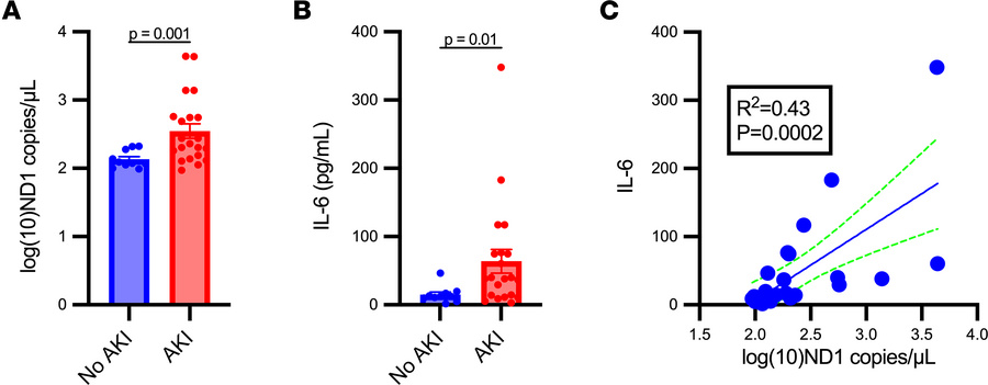 Circulating cell-free mtDNA concentrations are increased in individuals ...