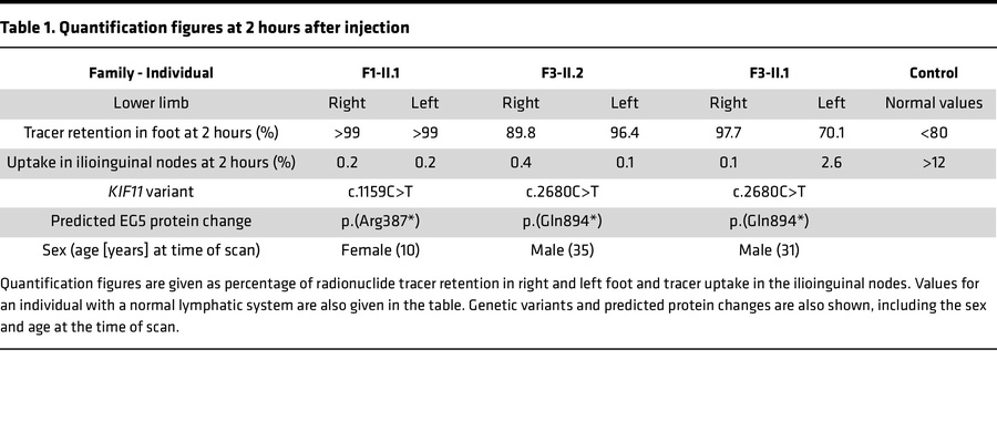 Quantification figures at 2 hours after injection