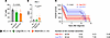Lower percentage of T cells and increased PD-1 expression of CD8+ T cells a