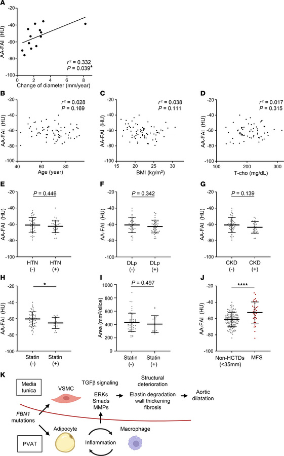 Effect of background factors on AA-FAI.
(A) Scatterplots showing the cor...