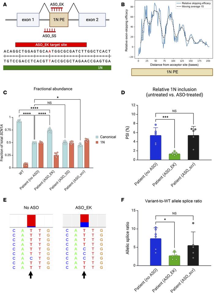 An exon-skipping ASO ameliorates aberrant exon inclusion in patient iNeu...