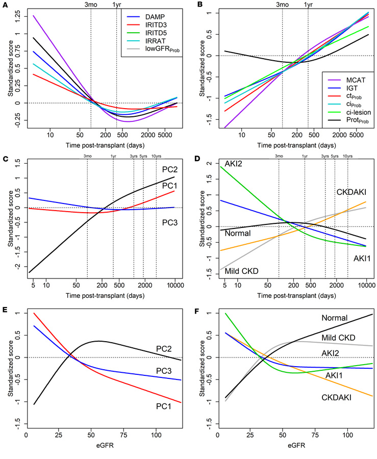Relationships between injury principal component scores, injury archetyp...