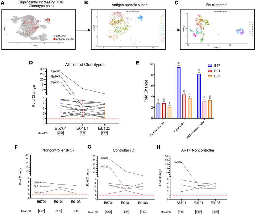 Bioinformatically imputed antigen-specific clonotypes are cross-restrict...