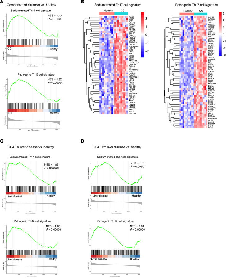 RNA-seq analysis reveals enrichment of Th17-related transcriptional sign...
