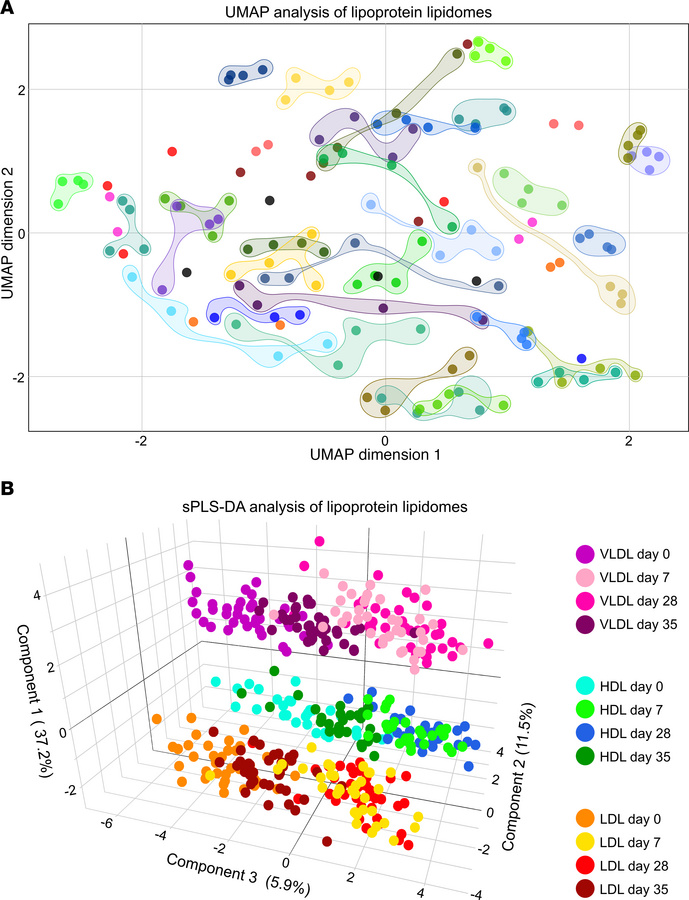 Global analysis of IPE supplementation effects on lipoprotein lipidomes....