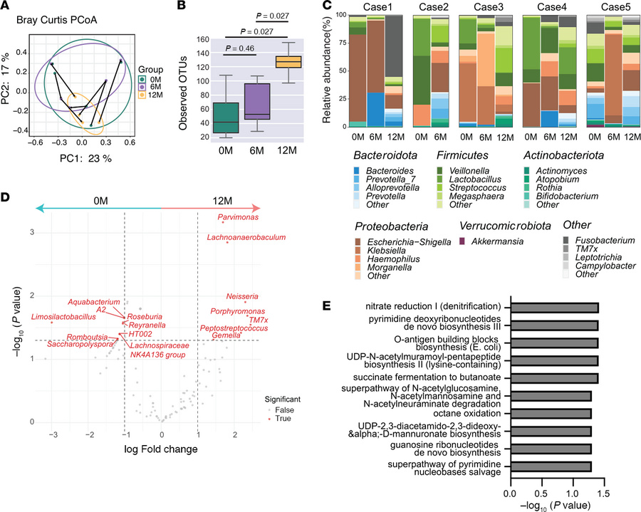 GLP-2 analog therapy enhances microbial diversity and functional capacit...