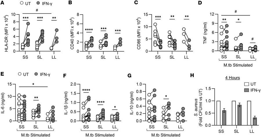 IFN-γ–induced trained immunity in donors with all TIRAP S180L polymorphi...