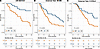 Kaplan-Meier curves for RSF model predicting likelihood of death within 2 y