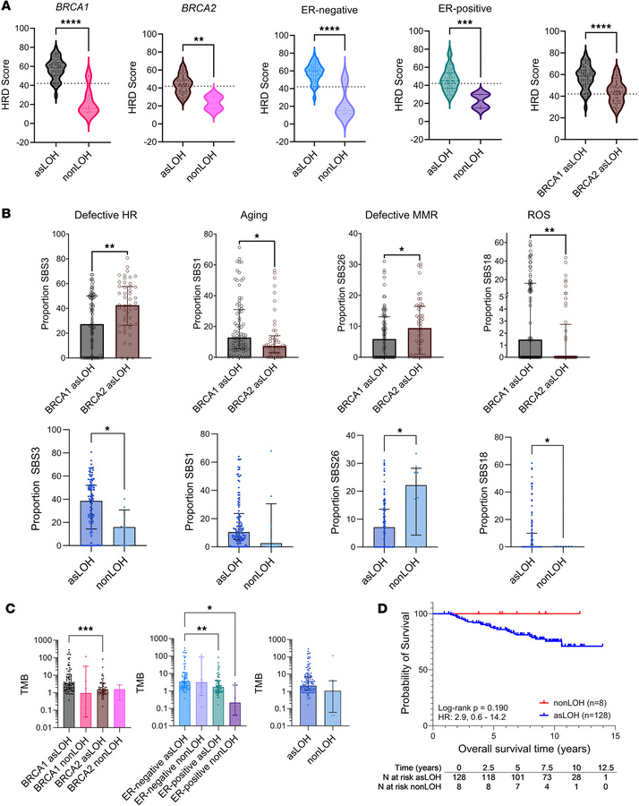 Molecular features of breast cancer in germline BRCA1 and BRCA2 pathogen...