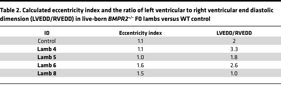 Calculated eccentricity index and the ratio of left ventricular to right...