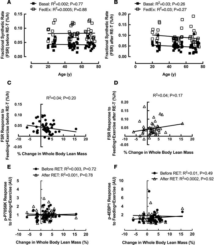 Relationships between baseline characteristics and resistance exercise t...
